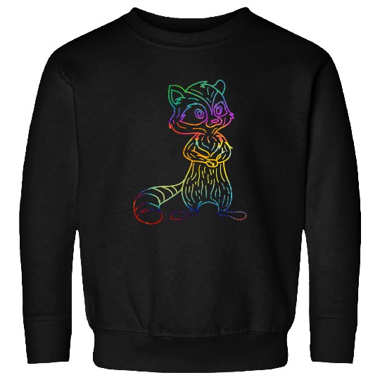 Raccoon Pet psychedelics raccoon trash panda animal lover Sweatshirts
