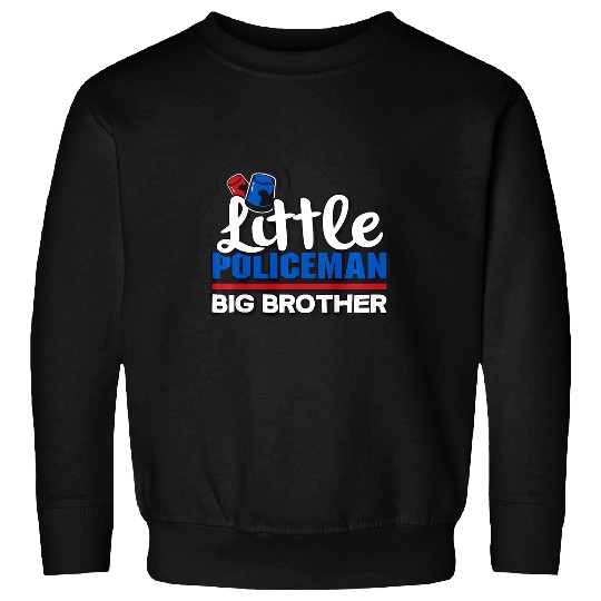 Kids Little Policeman Big Brother Police Officer Sweatshirts