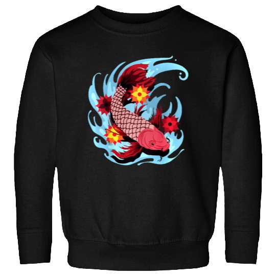 Koi Fish Cool Japanese Tattoo Sweatshirts