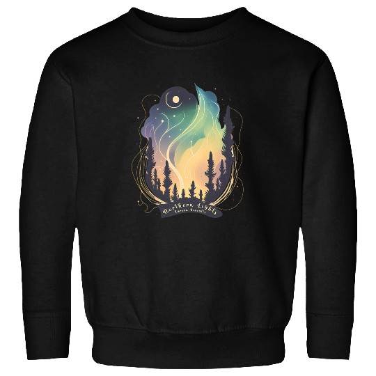 Northern Lights Aurora Borealis Beautiful and Colorful Sky Sweatshirts