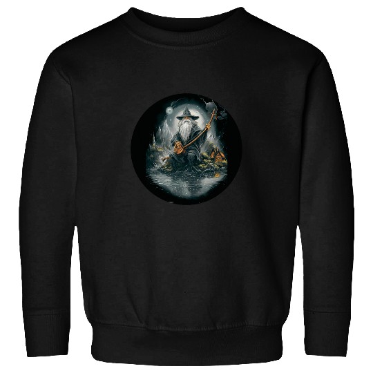 Nordic Wizard T Gnome Fishing T Enchanted Forest Accessory Sweatshirts