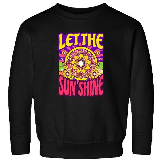 Retro 60s psychedelics Flower Power Hippie Graphic Sweatshirts