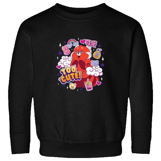 Panda Pet Turning Red Too Cute Red Panda Sweatshirts