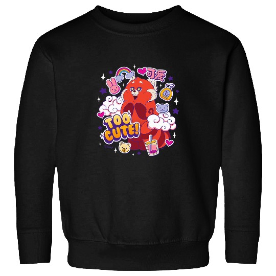 Panda Pet Turning Red Too Cute Red Panda Sweatshirts