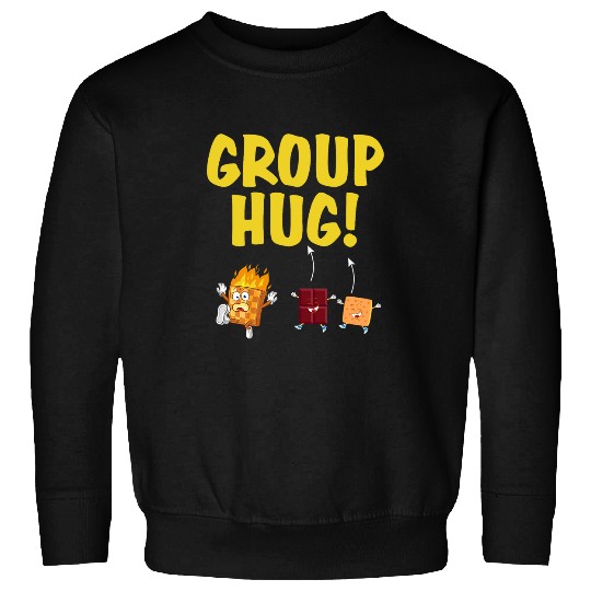 Smores Group Hug Smore Chocolate Marshmallow Camping Lover Sweatshirts