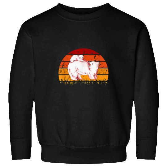 Bear Pet Polar bear north pole polar bear environmental protection 8 Sweatshirts