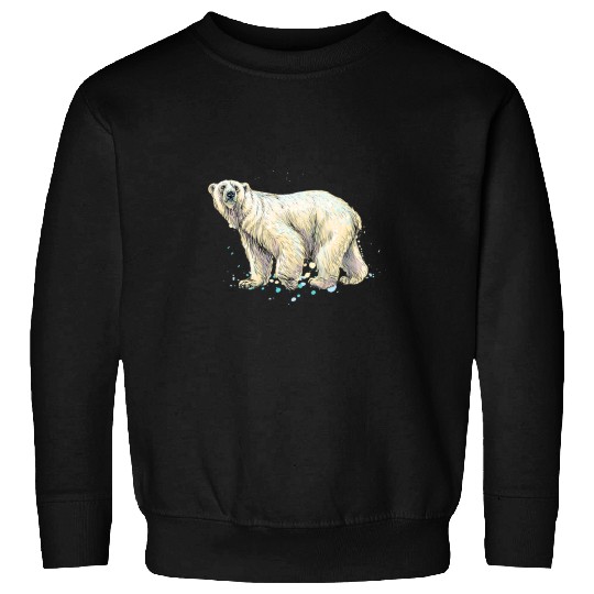 Bear Pet Polar bear north pole polar bear environmental protection 1 Sweatshirts