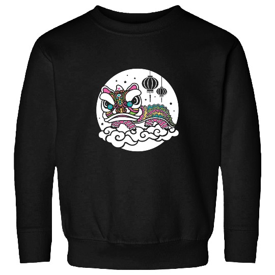 Lion Pet Dance Lunar New Year Chinese New Year of Rabbit Sweatshirts