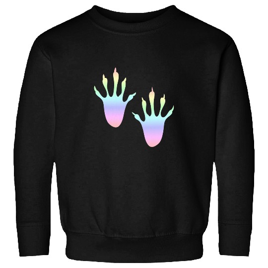 Squirrel Pet Pastel Rainbow Squirrel Paws Hands Sweatshirts