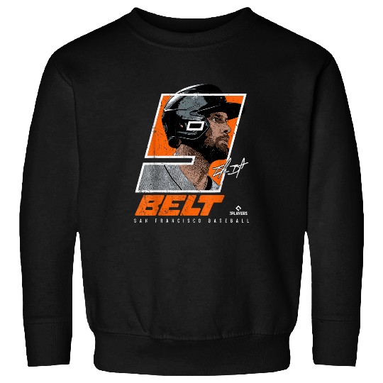 Giraffe Pet Brandon Belt Silhouette Baby Giraffe San Francisco MLBPA Sweatshirts