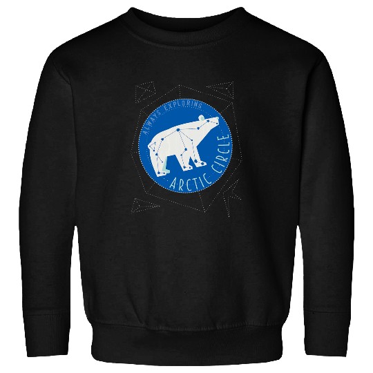 Bear Pet Polar Bear North Pole Adventure Explore Winter Arctic Circle Sweatshirts