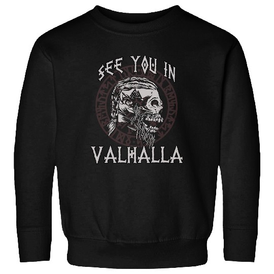Viking gift for men Valhalla warriors Sweatshirts