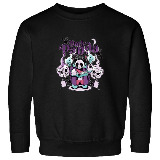 Panda Pet Dark Panda Spooky Witchcraft Bear Lover Pastel Goth Kawaii Sweatshirts