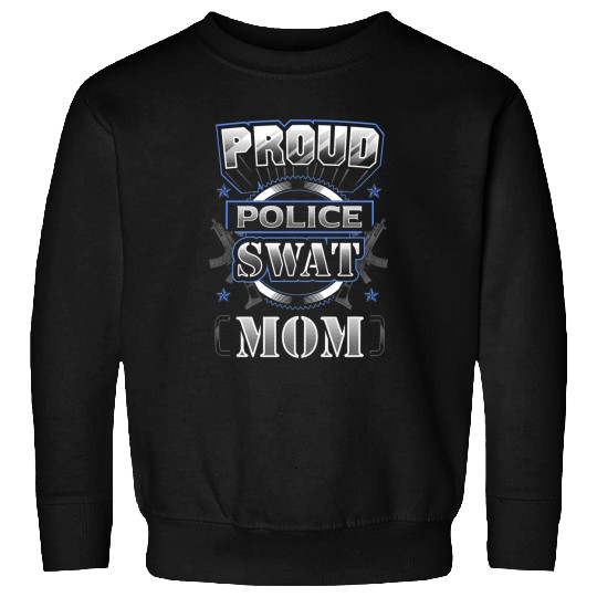 Proud Police SWAT Mom Graphic Sweatshirts