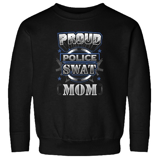 Proud Police SWAT Mom Graphic Sweatshirts