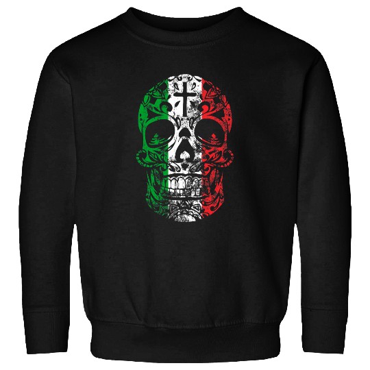 Mexican Sugar Skull Pride Calavera Day Deads Cinco De Mayo Sweatshirts
