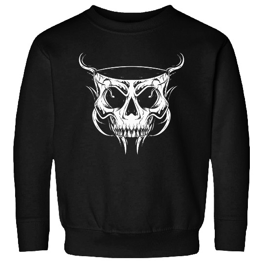 Skull Skeletons Scary Spooky Halloween Costume Horror Sweatshirts