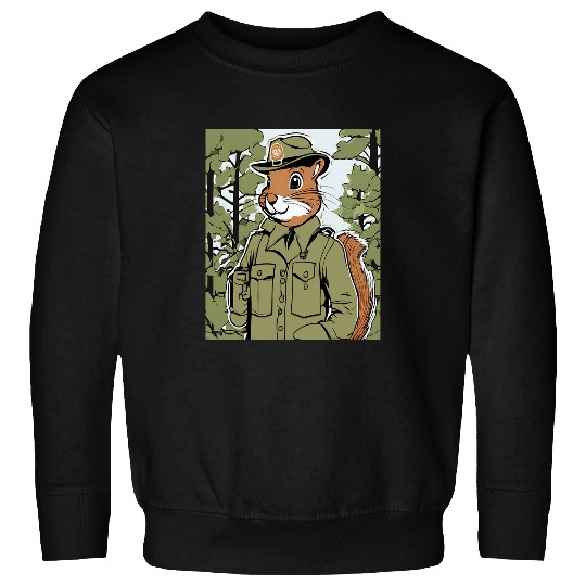 Squirrel Pet Park Ranger Forest Protector Wildlife Tee Sweatshirts