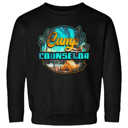 Summer Camp Counselor Director Camper Hiking Travel Campfire Sweatshirts