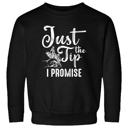Just The Tip I Promise Cool Saying Tattoo Lover Artist Sweatshirts