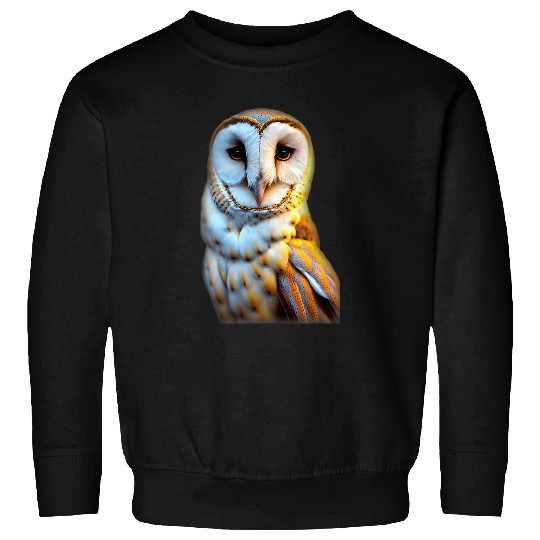 Owl Pet Stunning Barn Owl Animal Lover Realistic Art Sweatshirts