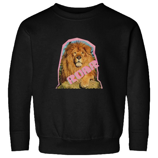 Lion Pet Roar Lion Y2K Retro Gen Z Adult sarcasms Trendy Cutout Cute Sweatshirts