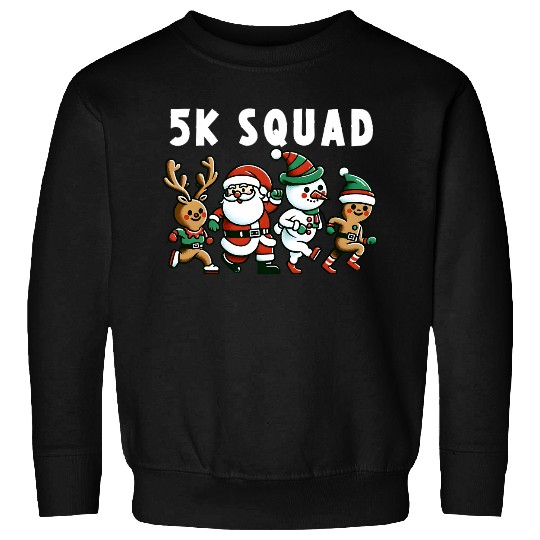 Running Christmas 5k Squad Fun Run Matching xmass Runner Sweatshirts