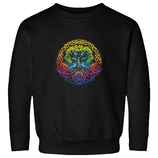 Viking Life Tree Norse Viking Mythology Celtic Knot Sweatshirts