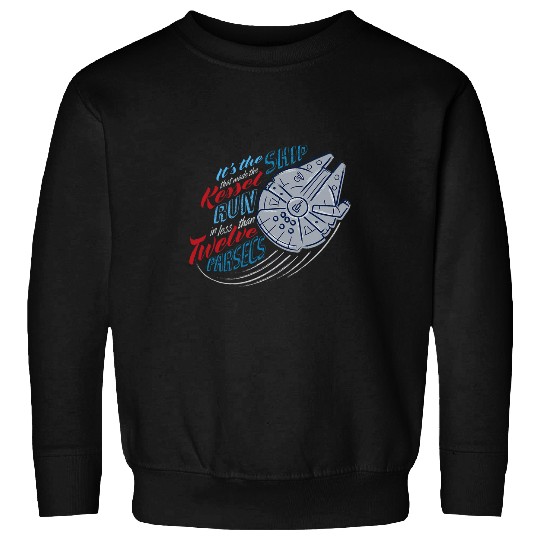 Star Wars Millennium Falcon Kessel Run in 12 Parsecs USA Sweatshirts