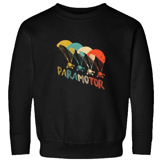 Paramotor Pilots Paraglider with Motor Powered Paragliding Sweatshirts