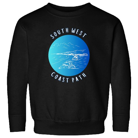 South West Coast Path Hiking Camping Cornwall englands Trail Sweatshirts