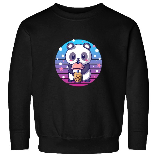 Panda Pet Boba Tapioca Pearls Bubble Milk Tea Drink Panda Lover 5 Sweatshirts
