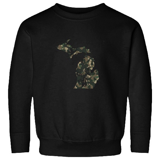 Michigan UP Camo deer duck bird man cave state Sweatshirts