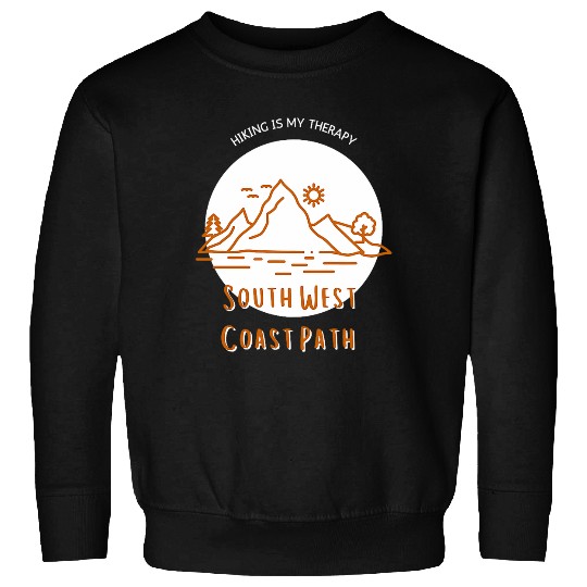 South West Coast Path Hiking Cornwall englands Trail Travel Sweatshirts