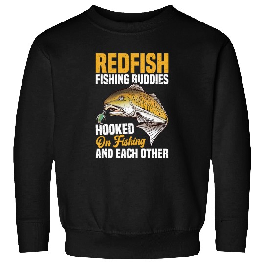 Redfish Fishing Lure Rod and Reel Combo Redfish Fisherman Sweatshirts