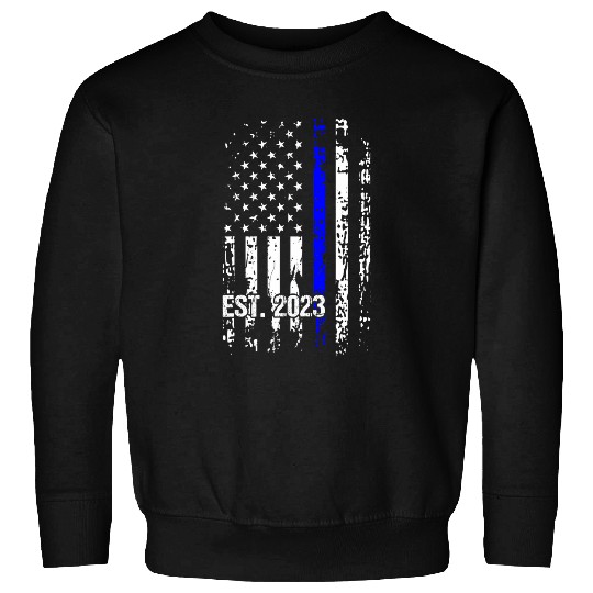 Police Graduation s Flag USA Police Academy Sweatshirts