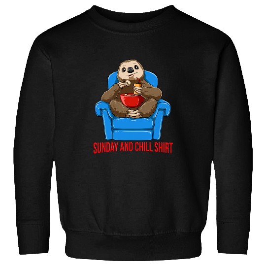 Sloth Pet Sunday And Chill Sloth Funny Lazy Sweatshirts