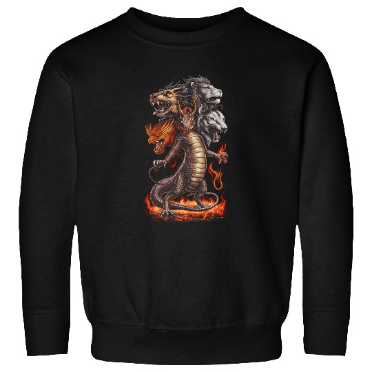 Lion Pet Dragon Fantasy Mythical Creature Lion Griffin Phoenix Sweatshirts