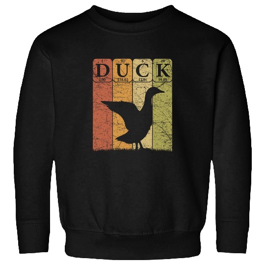 Duck Pet Periodic Table Elements Duck Farmer Retro 05 Sweatshirts