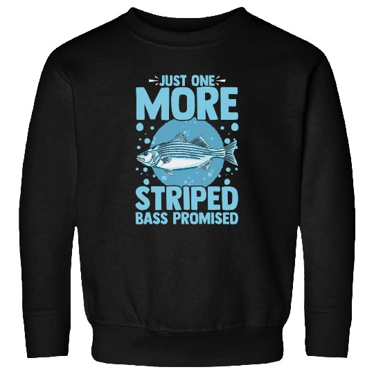 Striped Bass Fishing Funny Fish Atlantic Rockfish 4 Sweatshirts
