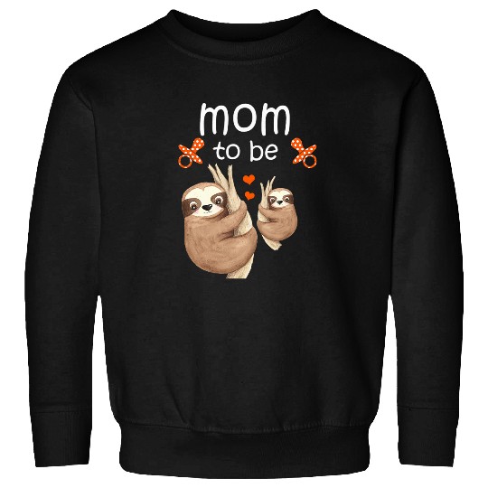 Sloth Pet Mom To Be Sloth Baby Shower Cute Animal Sweatshirts