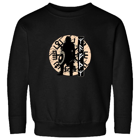 Viking Warrior Norse Runes for Gods Protection Odin Tyr Sweatshirts