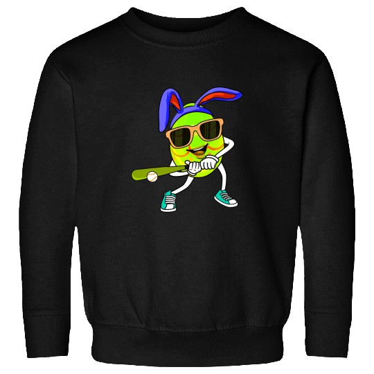 Toddler Boys Easter Bunny Baseball Pitcher Outfit Kids Teens Sweatshirts