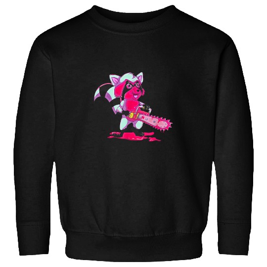 Raccoon Pet Scary Vaporwave Trash Panda Animal Creepy Raccoon Sweatshirts