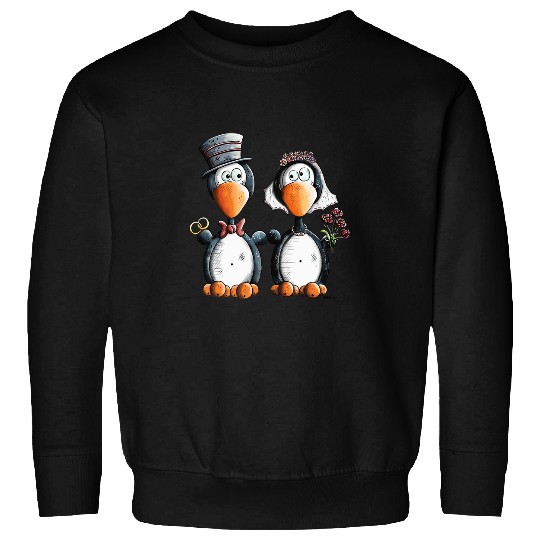 Penguin Pet Awesome Penguin Wedding For Bride And Groom Sweatshirts
