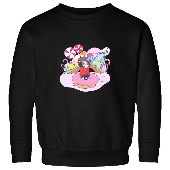 Panda Pet Wizard Panda in the Candy Land Chocolate Factory Sweatshirts