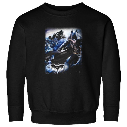 The Dark Knight Rises Batman The Bat Flying Over Gotham Sweatshirts
