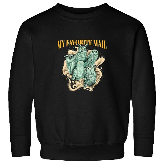 Owl Pet Favorite Mail Wizardry Magic Witch Wizard Owl Sweatshirts