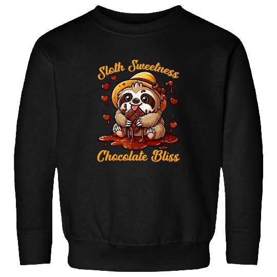 Sloth Pet Sweetness Chocolate Bliss Chocolate Lover Sloth Sweatshirts