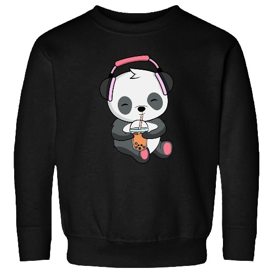 Panda Pet Bubble Tea Boba Panda KPop Anime Sweatshirts